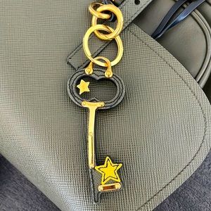 Prada Saffiano Star Key Bag Charm Like New